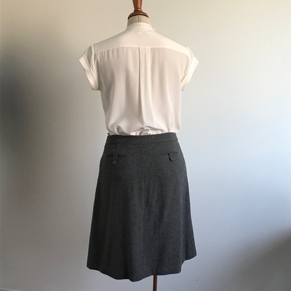 Mexx - Grey Wool Blend midi skirt - Picture 10 of 14